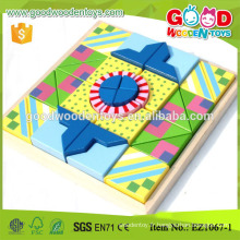 Personnaliser 33pcs Colorful Hardwood Kids Block Puzzle